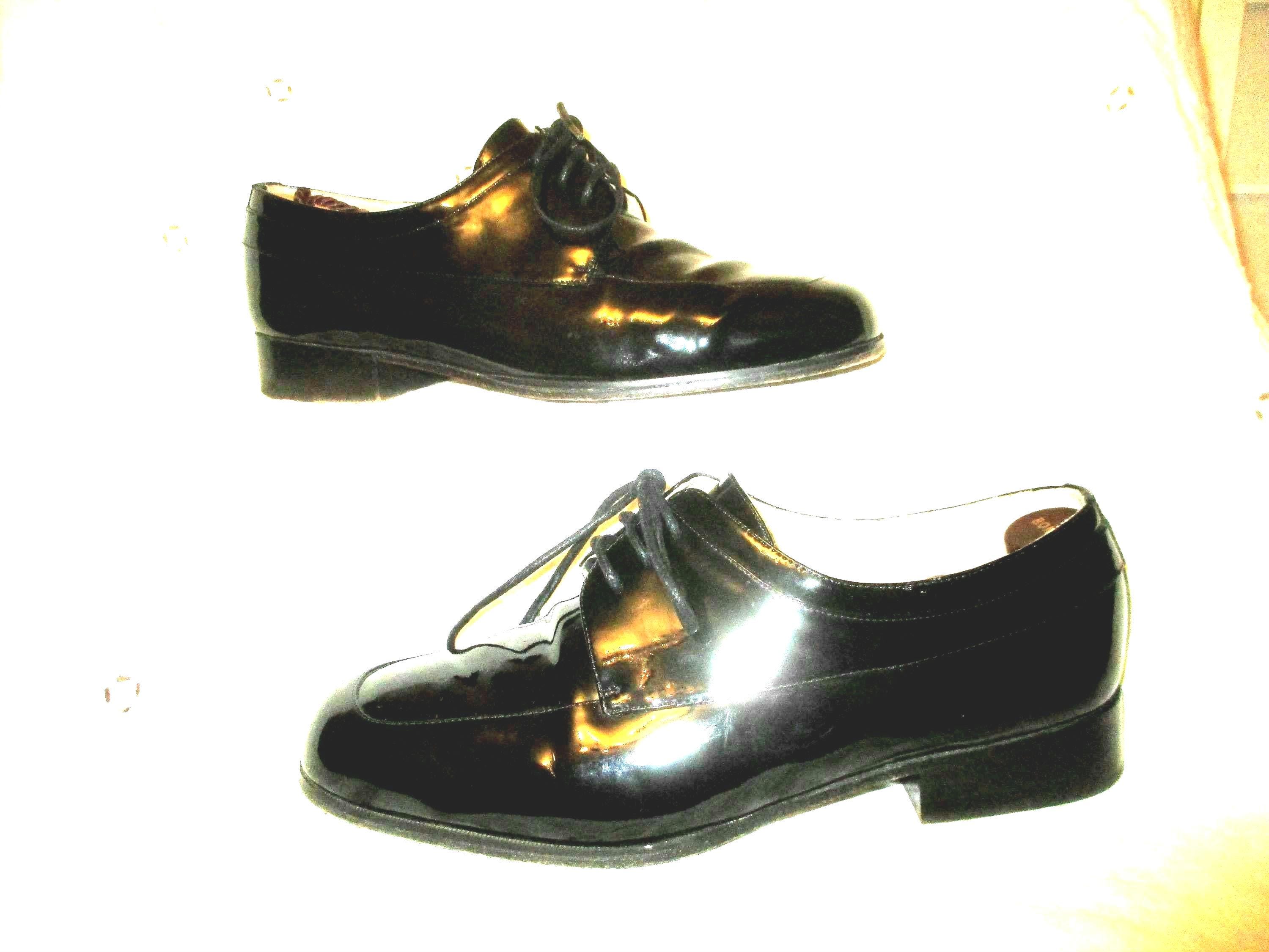Tod’s Patent Leather Oxford Dress Shoes Mens 7.5A Black‎ Italian Formal Lace Up A Wingtip Dress Shoes for Men for sale | eBay main image 2
