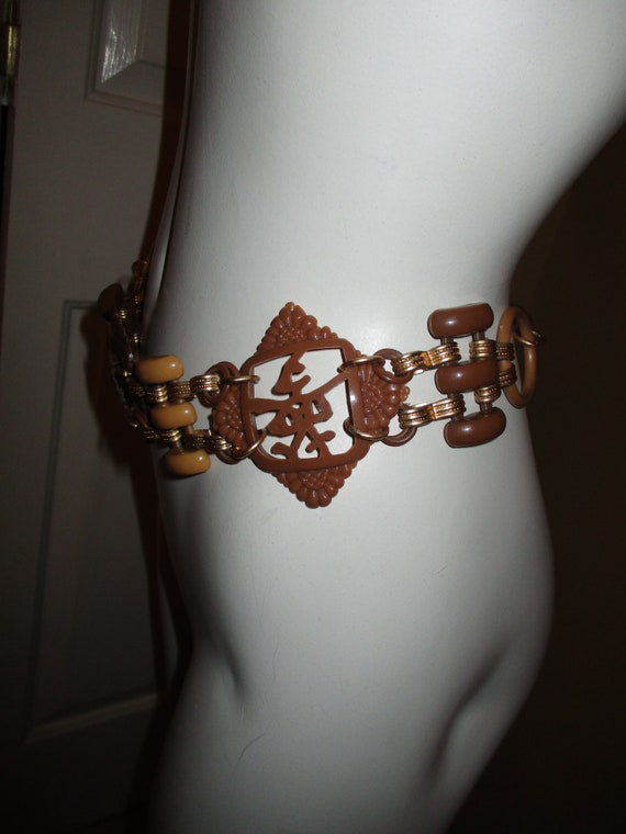oriental character chain belt - image 5