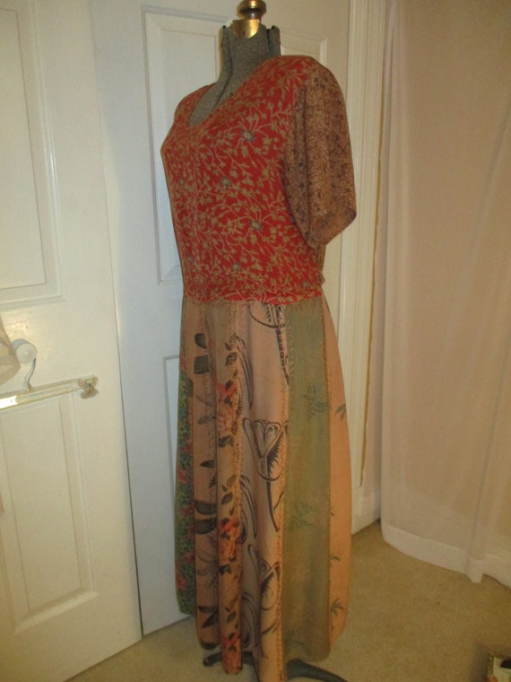 Marisol patchwork boho maxi dress - image 8