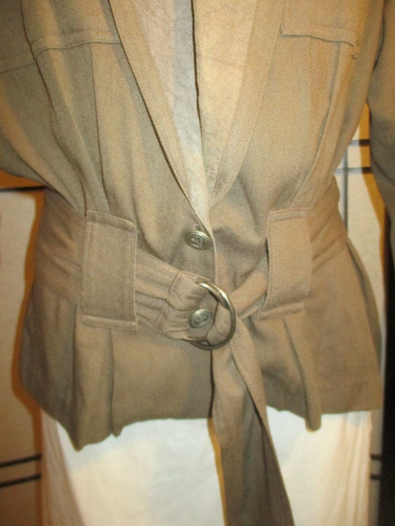 Metropole belted safari style jacket - image 2