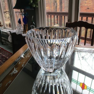 vintage art deco grote loodkristallen kom