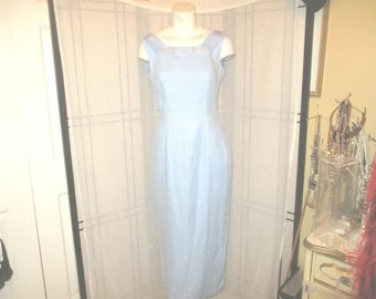 Karen Warren sleeveless linen mid length dress