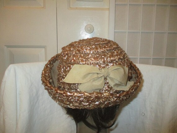 vintage L'Pell's straw hat - image 4