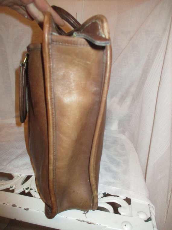 vintage Coach 9046 cowhide leather briefcase - image 5