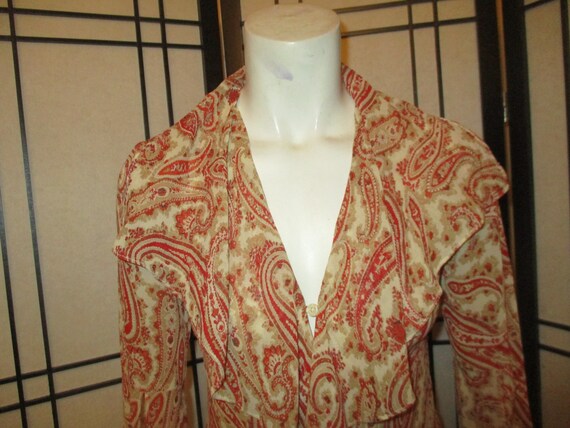 Express silk ruffled blouse - image 10