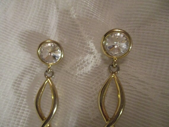Bijoux New York Designs rhinestone dangle pierced earrings View 3