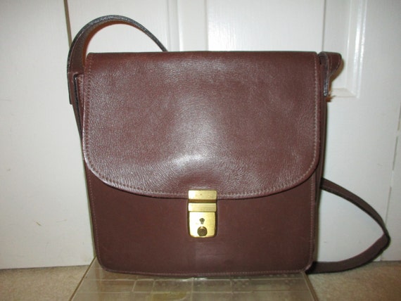 Vintage leather cross body/shoulder bag - image 1