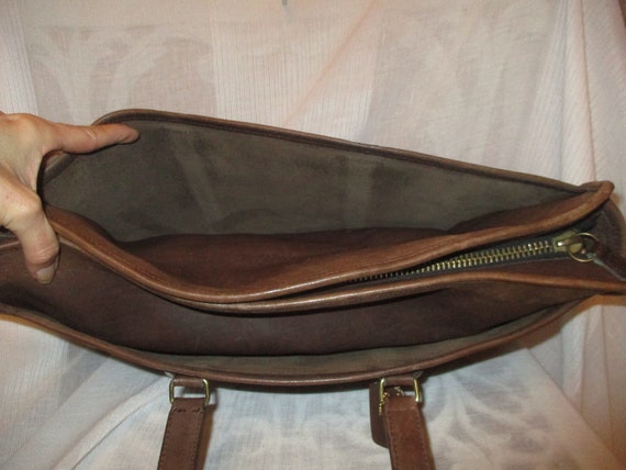 vintage Coach 9046 cowhide leather briefcase - image 6