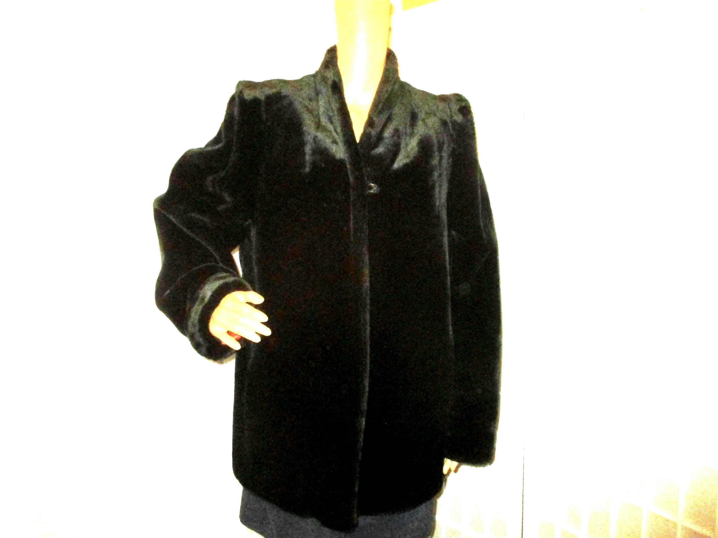 Jacques Saint Laurent Faux Fur Coat - Etsy