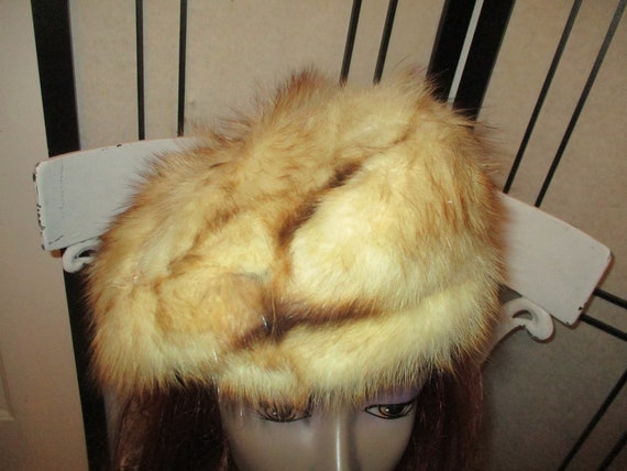 red tail fox fur hat/tam - image 6