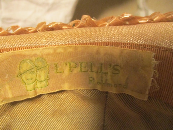 vintage L'Pell's straw hat - image 5