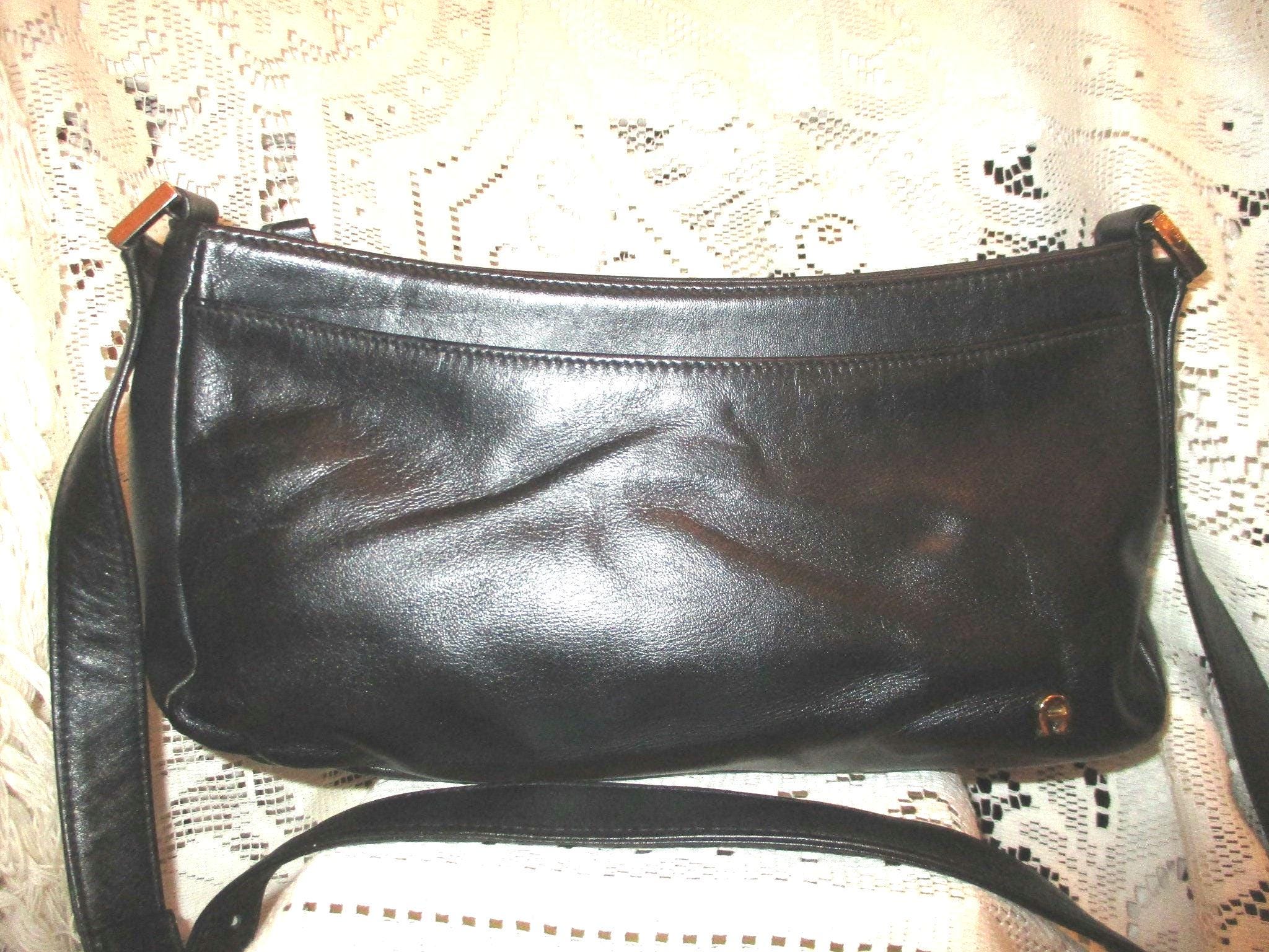 Etienne Aigner 3 Compartment Cowhide Shoulder Bag - Etsy