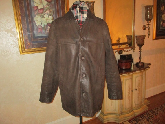 Eddie Bauer Buffalo Leather Jacket - Etsy Israel