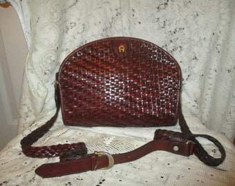 woven leather cross body/shoulder bag