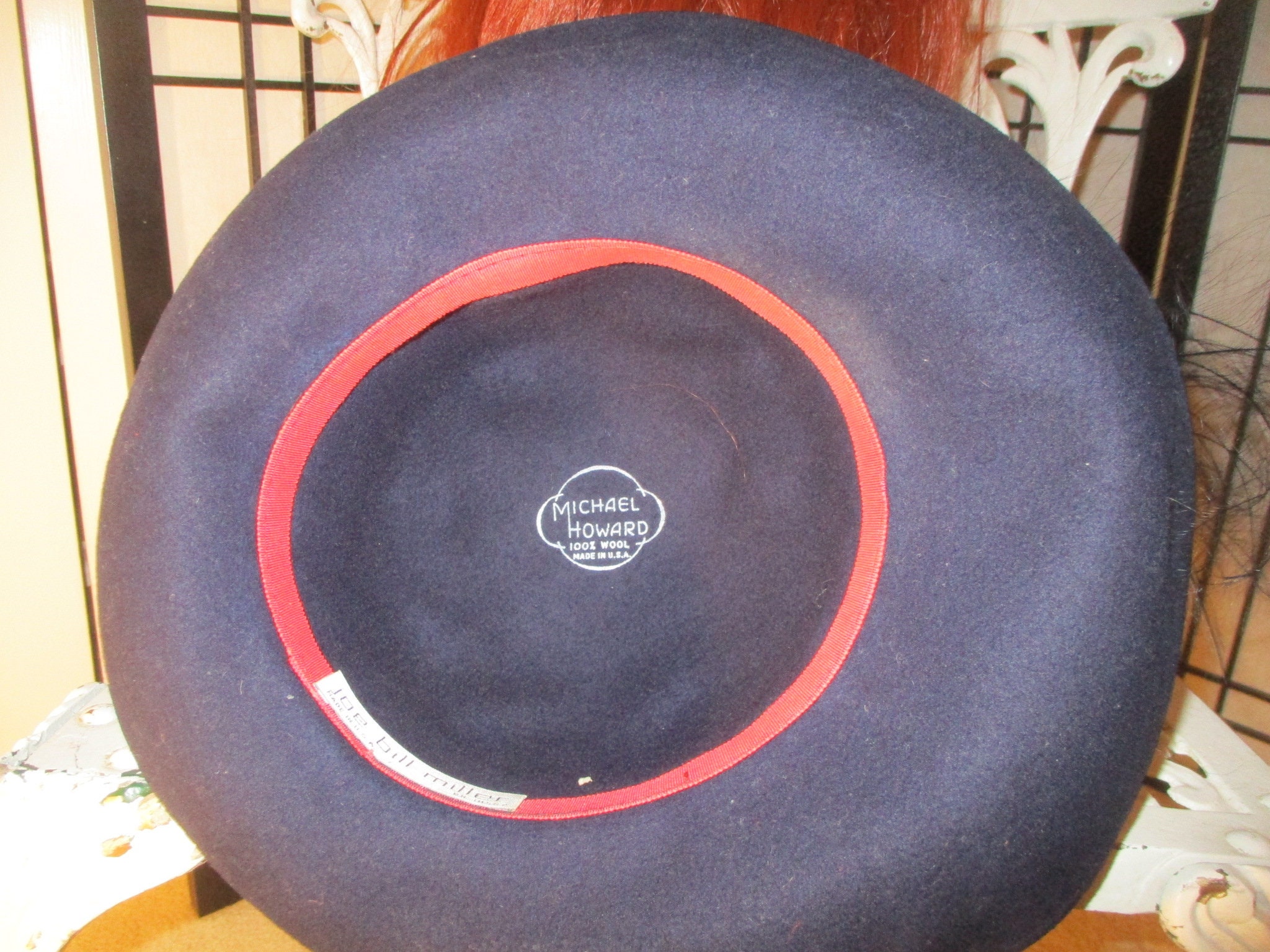 ? Michael Howard Joe Bill Miller Vintage Wool Pillbox Hat Made in USA Joe Bill Miller Michael Howard Feathered Wool Felt Hat - Etsy main image 4
