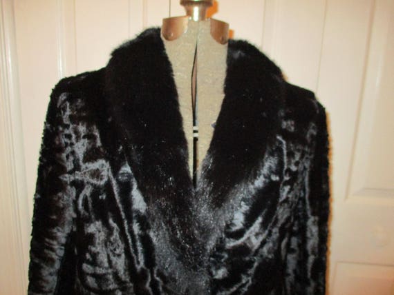Saks faux top fur jacket