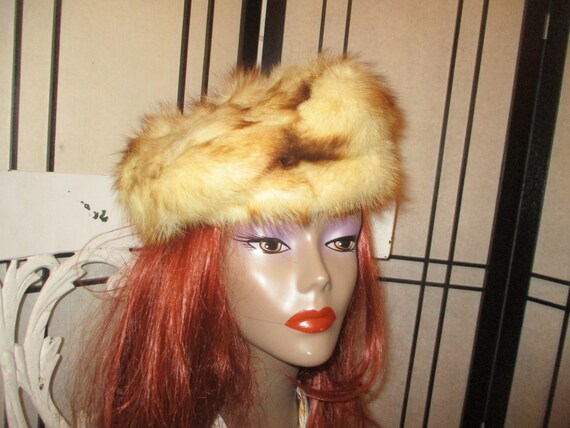 red tail fox fur hat/tam - image 2