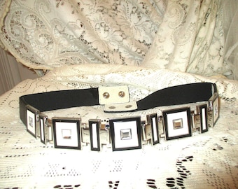 Ed Hardy Handmade Yellow Leather Panther Belt - Etsy display picture 1