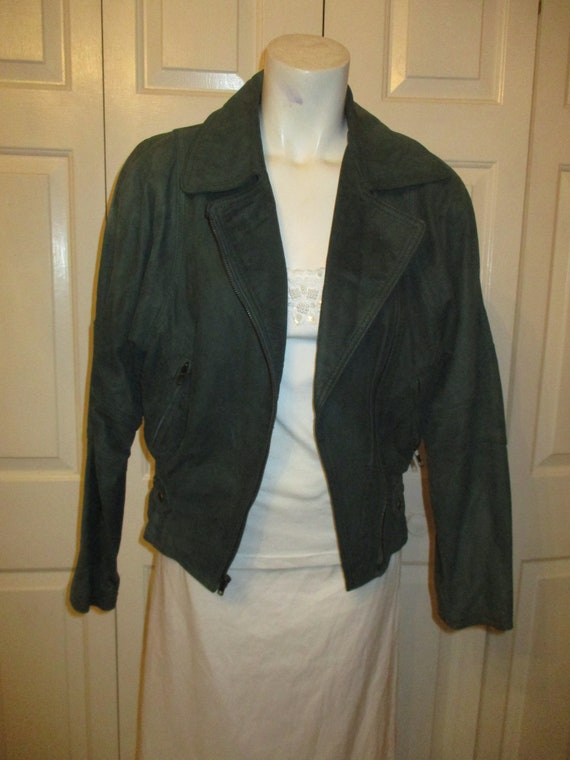 Winlit nubuck leather moto jacket - image 10