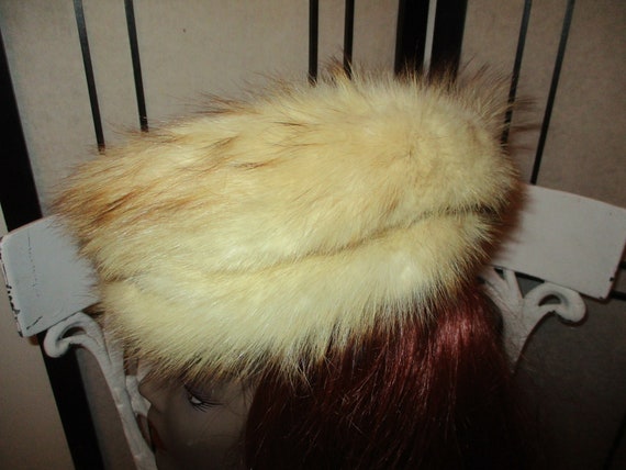 red tail fox fur hat/tam - image 5