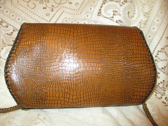 reptile embossed shoulder bag - image 6