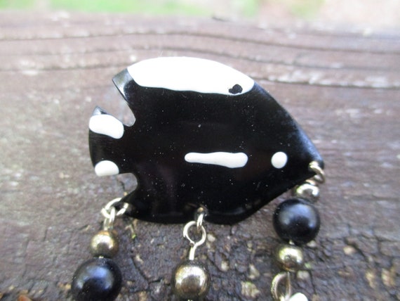 Tropical fish dangle earrings - image 2