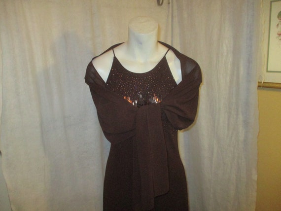 Cachet formal with matching scarf/wrap - image 8