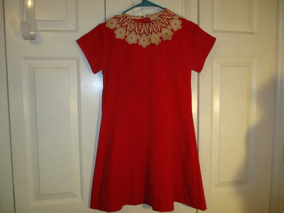 Celeste New York red velvet dress - image 1