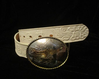 Katherine Alliston Designs Vintage Wide Suede Belt With Faux  display picture 1