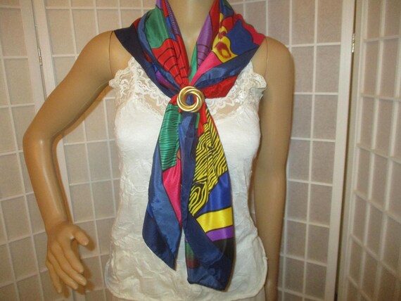 Picasso large abstract print scarf - image 3