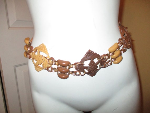 oriental character chain belt - image 3