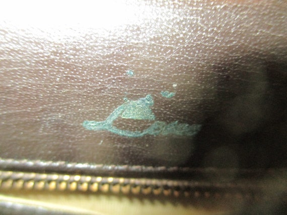 Lesco croc embossed studded patchwork satchel - image 4