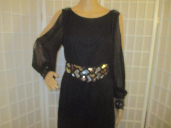 Milor wide satin fabric elastic sequined/beaded b… - image 9