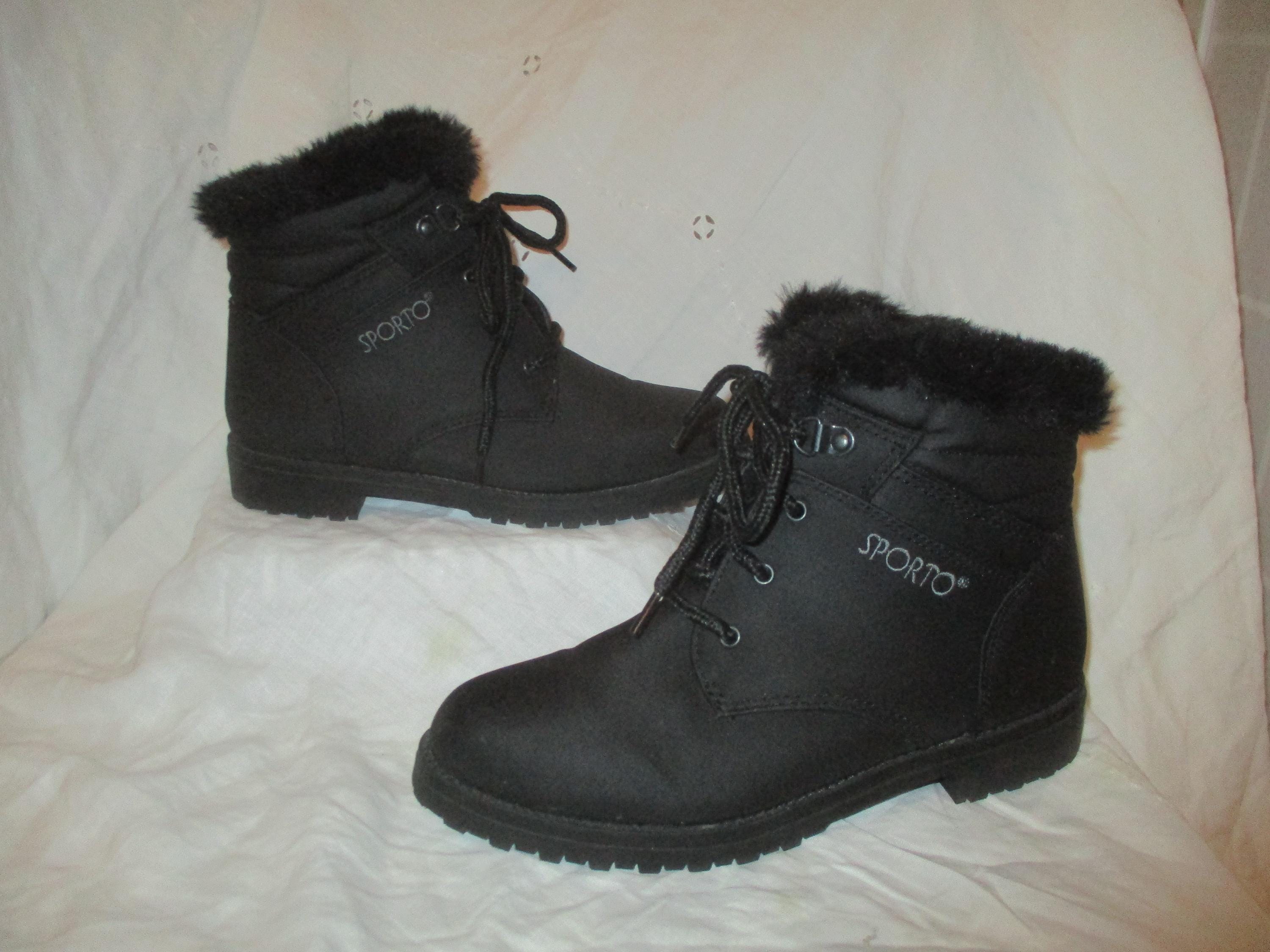 Sporto black boots new arrivals