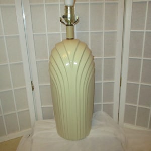 Art Deco tall vintage retro modern ceramic table lamp base