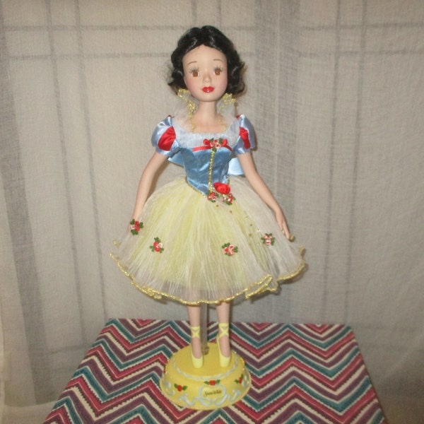 Disney Snow White porcelain ballerina doll with stand