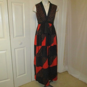 Mr. Hank sleeveless boho/hippie patchwork maxi dress