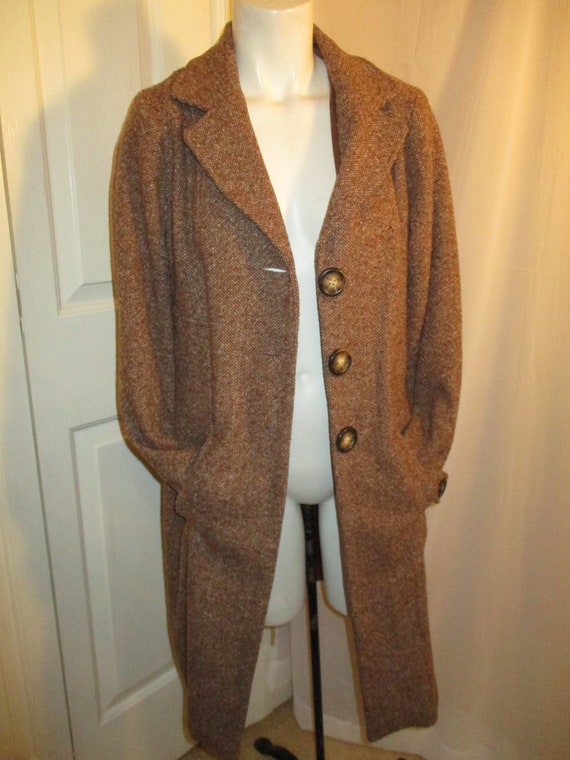 F.L. Malik tweed coat with faux mink collar - image 7