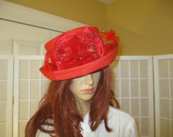 Deborah Fashions Vintage Straw Church/derby Hat - Etsy display picture 2