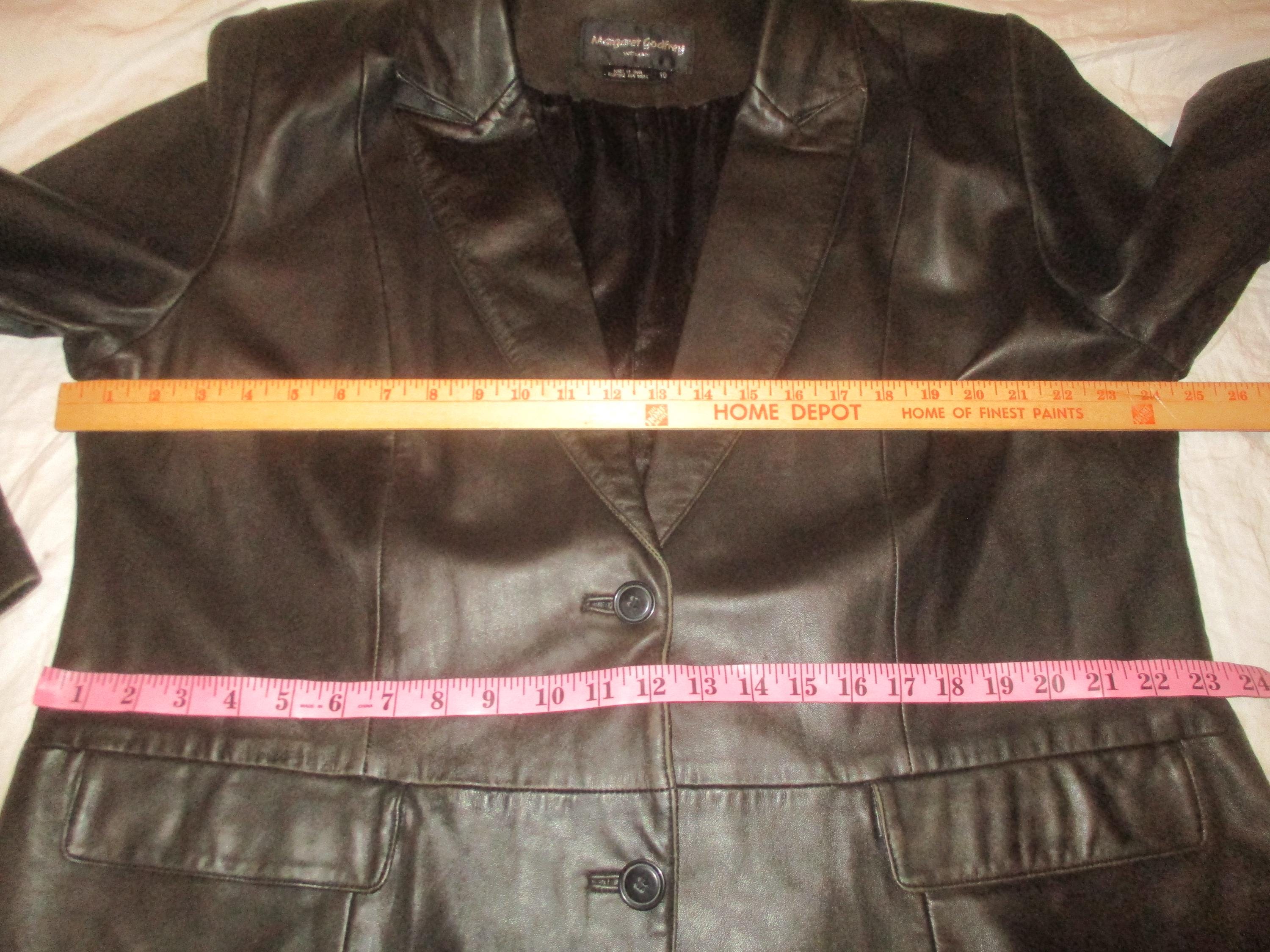 Margaret Godfrey Leather Blazer/jacket - Etsy Israel display picture 1
