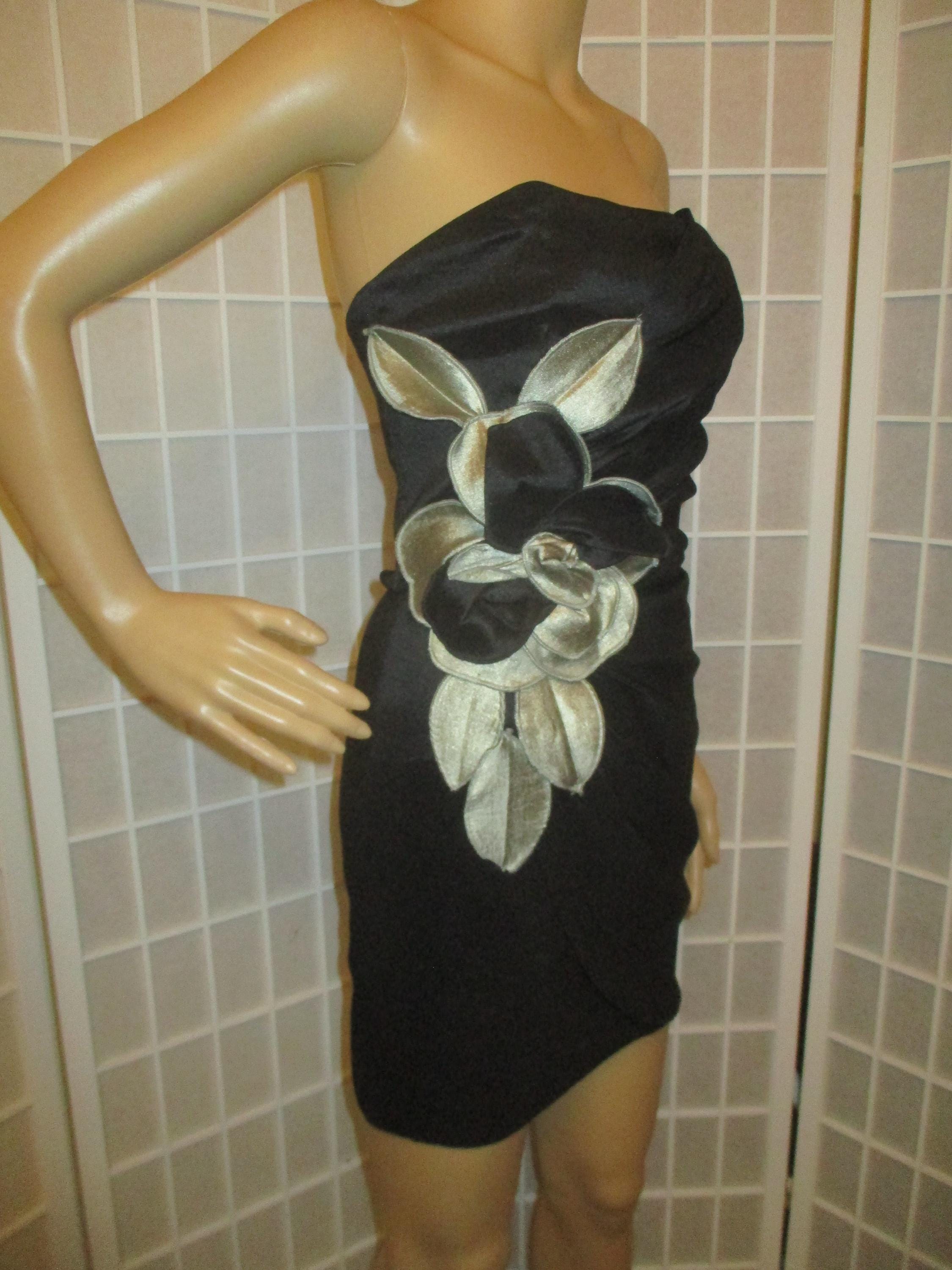 cache short dresses Cache Beaded Old Hollywood Glam White Beaded BodyCon Mini Dress with H The Thrifty Hippy