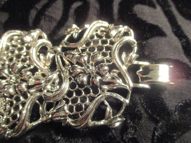 Art nouveau filigree wide bracelet image 4