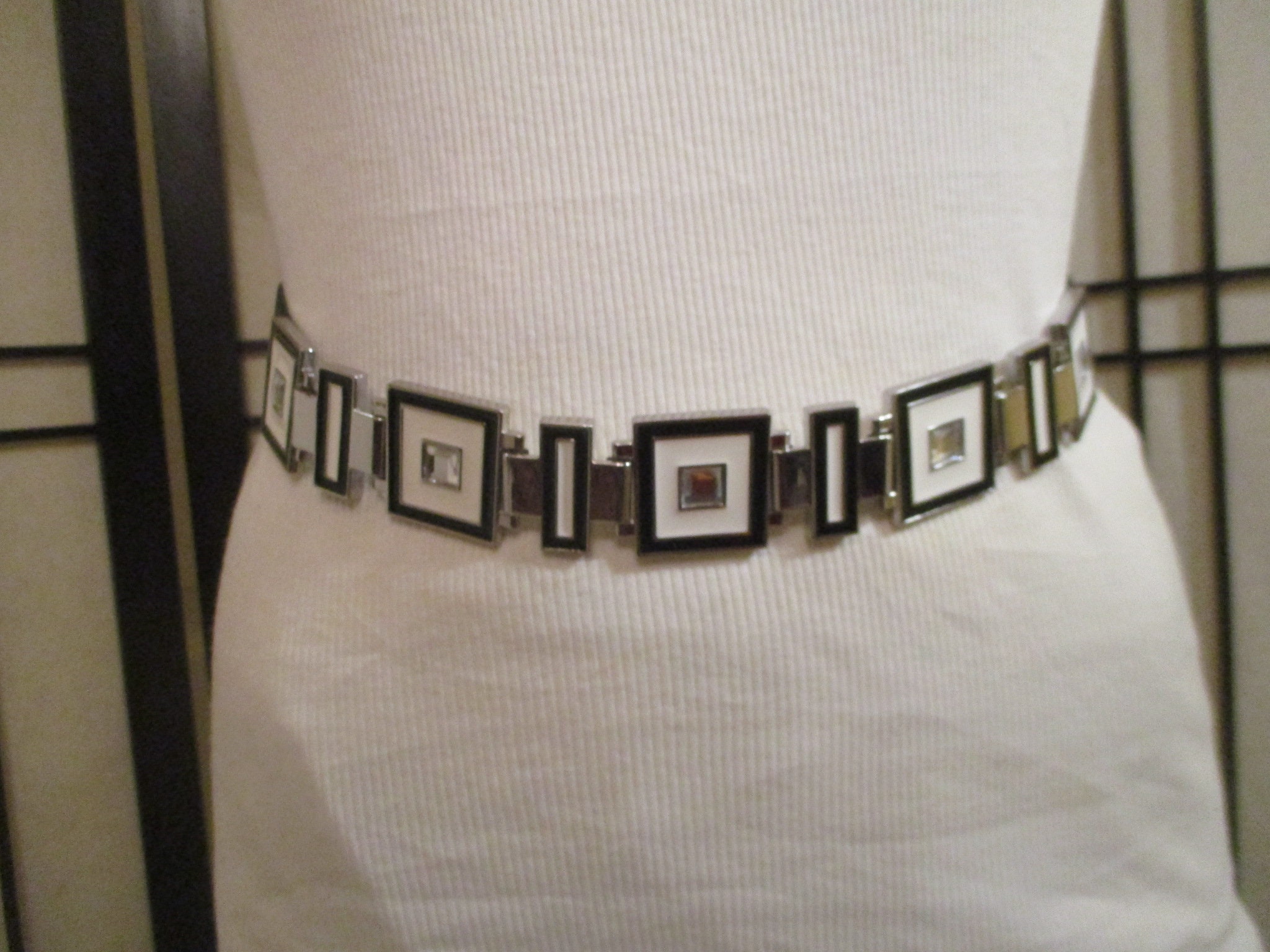 Art Deco Enameled Stretch Belt - Etsy