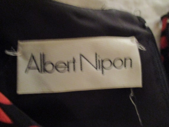 Albert Nipon silk mock wrap ruffled polka dot dre… - image 6