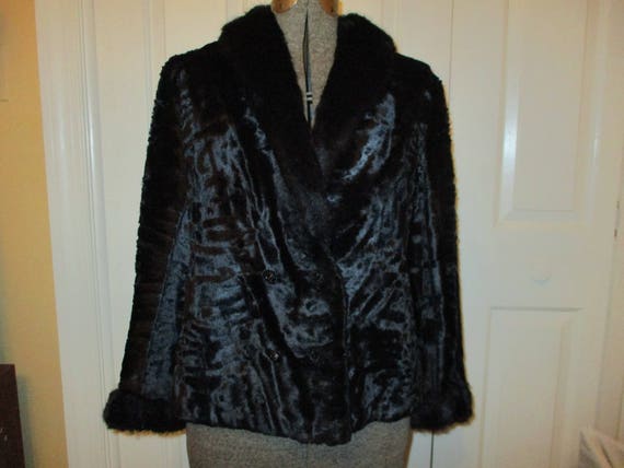 Saks faux fur clearance jacket