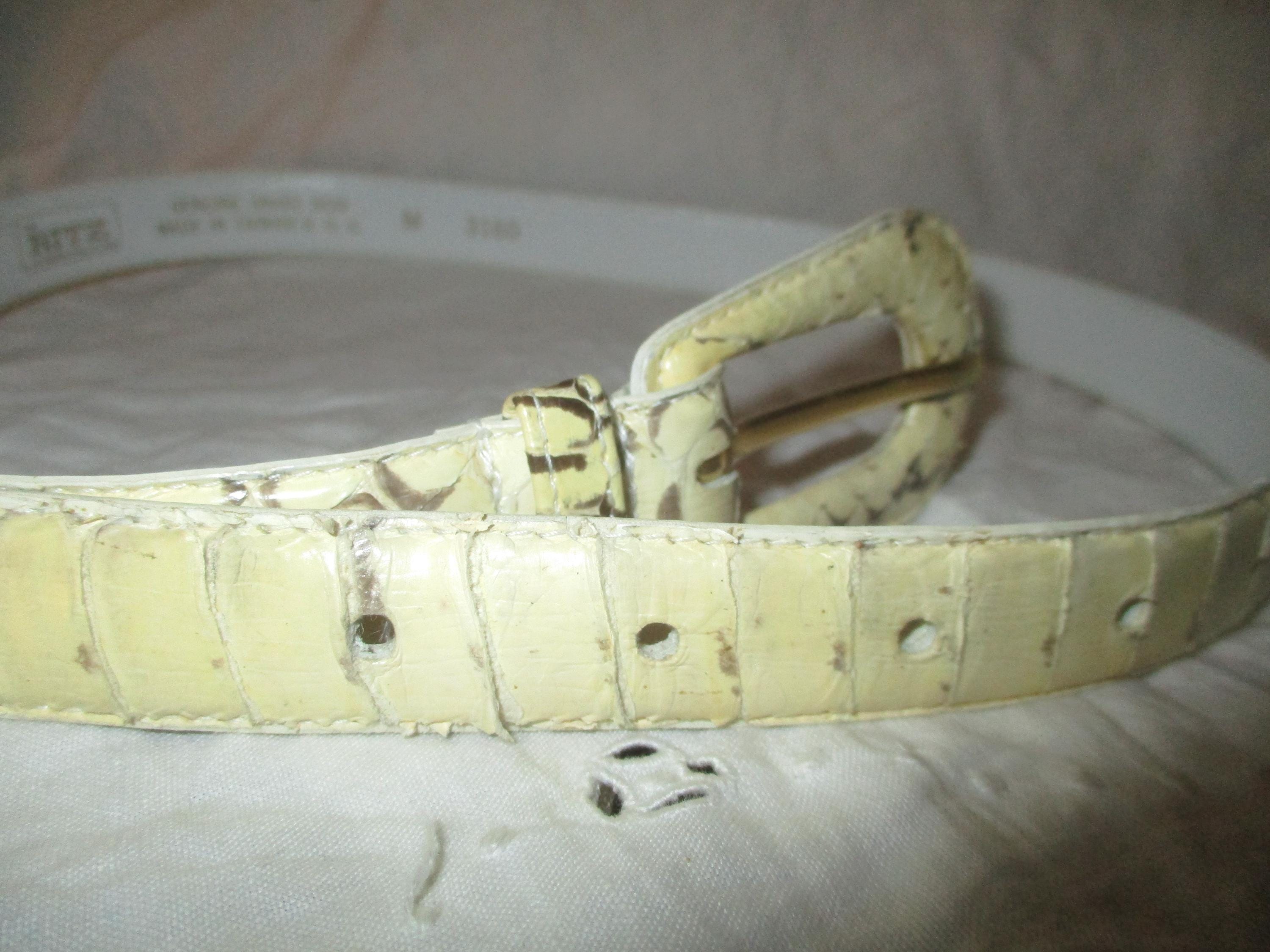 The Ritz Vintage Snake Skin Belt - Etsy