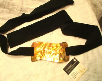 Katherine Alliston Designs Vintage Wide Suede Belt With Faux 