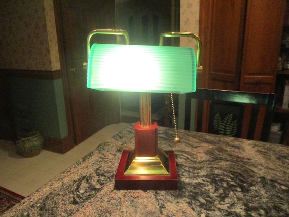 poort team Verbaasd Art Deco Desk Lamp - Etsy