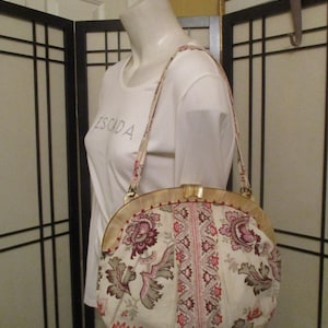 Cartable/sac à bandoulière en lin J. Jill
