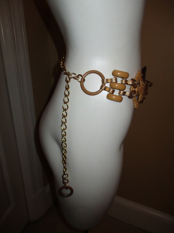 oriental character chain belt - image 4